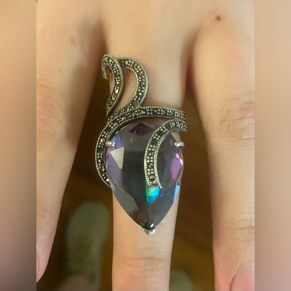 Unique 925 Silver statement ring - Picture 6 of 8